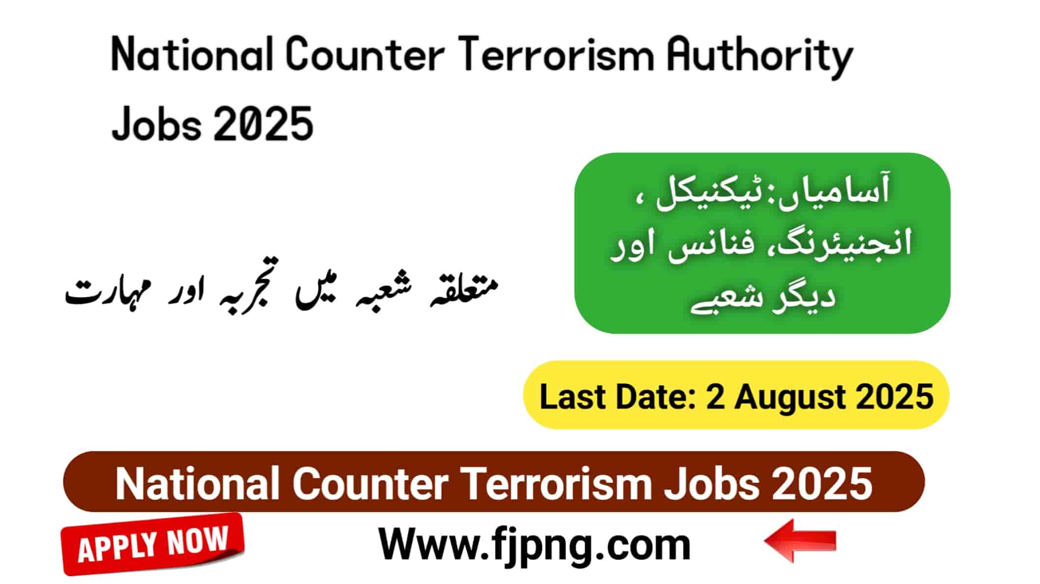 National Counter Terrorism Authority NACTO Jobs 2025
